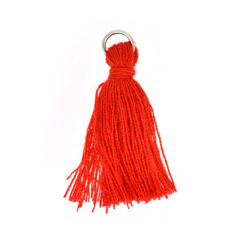 カン付タッセル|F0563|ホワイト/シルバー,ピンク/シルバー,レッド